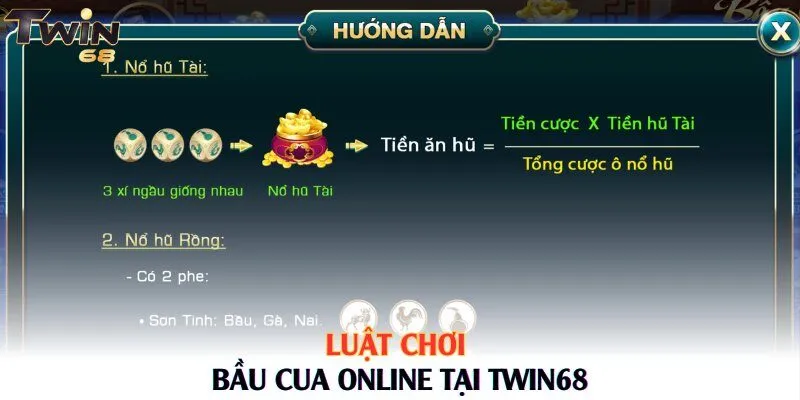 Luật chơi bầu cua online tại Twin68